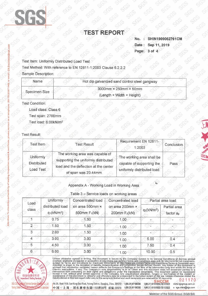 熱鍍鋅防積砂鋼跳板報告7